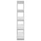 vidaXL Book Cabinet/Room Divider High Gloss White 100x30x160 cm