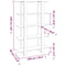 vidaXL Book Cabinet/Room Divider High Gloss White 100x30x160 cm