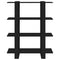 vidaXL Book Cabinet/Room Divider Black 100x30x123.5 cm