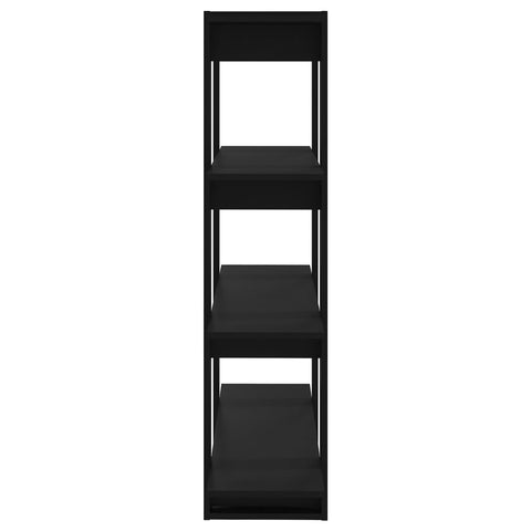 vidaXL Book Cabinet/Room Divider Black 100x30x123.5 cm