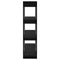 vidaXL Book Cabinet/Room Divider Black 100x30x123.5 cm