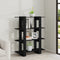 vidaXL Book Cabinet/Room Divider Black 100x30x123.5 cm