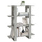 vidaXL Book Cabinet/Room Divider Concrete Grey 100x30x123.5 cm
