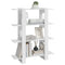vidaXL Book Cabinet/Room Divider High Gloss White 100x30x123.5 cm