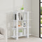 vidaXL Book Cabinet/Room Divider High Gloss White 100x30x123.5 cm