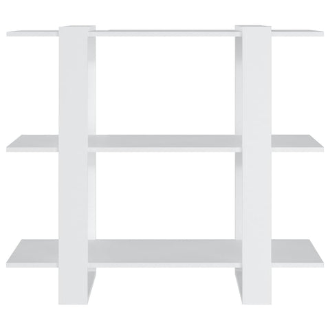 vidaXL Book Cabinet/Room Divider White 100x30x87 cm