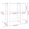 vidaXL Book Cabinet/Room Divider White 100x30x87 cm