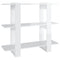 vidaXL Book Cabinet/Room Divider High Gloss White 100x30x87 cm