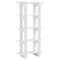 vidaXL Book Cabinet/Room Divider High Gloss White 80x30x160 cm