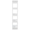 vidaXL Book Cabinet/Room Divider High Gloss White 80x30x160 cm