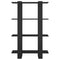 vidaXL Book Cabinet/Room Divider Black 80x30x123.5 cm