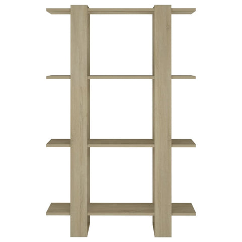 vidaXL Book Cabinet/Room Divider Sonoma Oak 80x30x123.5 cm