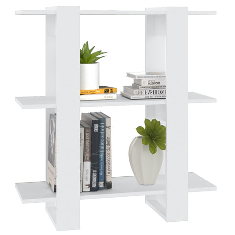 vidaXL Book Cabinet/Room Divider White 80x30x87 cm
