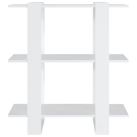 vidaXL Book Cabinet/Room Divider White 80x30x87 cm