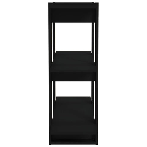 vidaXL Book Cabinet/Room Divider Black 80x30x87 cm