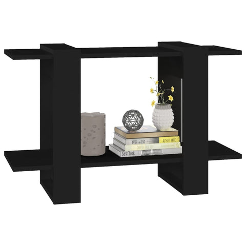 vidaXL Book Cabinet/Room Divider Black 80x30x51 cm