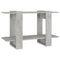 vidaXL Book Cabinet/Room Divider Concrete Grey 80x30x51 cm