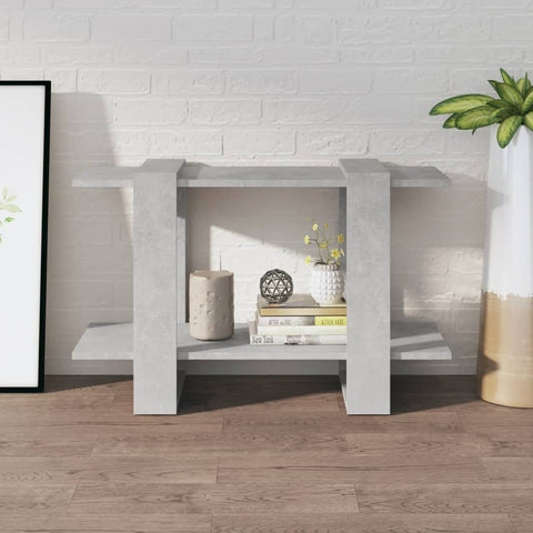 vidaXL Book Cabinet/Room Divider Concrete Grey 80x30x51 cm