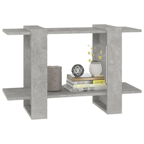 vidaXL Book Cabinet/Room Divider Concrete Grey 80x30x51 cm