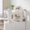 vidaXL Book Cabinet/Room Divider High Gloss White 80x30x51 cm