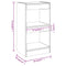 vidaXL Book Cabinet/Room Divider White 40x30x72 cm