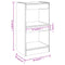 vidaXL Book Cabinet/Room Divider Sonoma Oak 40x30x72 cm