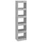 vidaXL Book Cabinet/Room Divider Concrete Grey 40x30x166 cm