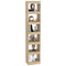 vidaXL Book Cabinet/Room Divider Sonoma Oak 40x30x198 cm