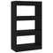 vidaXL Book Cabinet/Room Divider Black 60x30x103 cm Engineered Wood