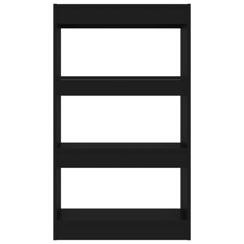 vidaXL Book Cabinet/Room Divider Black 60x30x103 cm Engineered Wood