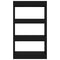 vidaXL Book Cabinet/Room Divider Black 60x30x103 cm Engineered Wood