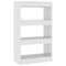 vidaXL Book Cabinet/Room Divider High Gloss White 60x30x103 cm Engineered Wood