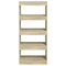 vidaXL Book Cabinet/Room Divider Sonoma Oak 60x30x135 cm Engineered Wood