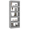 vidaXL Book Cabinet/Room Divider Concrete Grey 60x30x166 cm Engineered Wood
