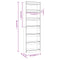 vidaXL Book Cabinet/Room Divider Concrete Grey 60x30x198 cm