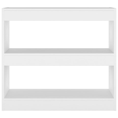 vidaXL Book Cabinet/Room Divider White 80x30x72 cm