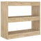 vidaXL Book Cabinet/Room Divider Sonoma Oak 80x30x72 cm