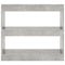 vidaXL Book Cabinet/Room Divider Concrete Grey 80x30x72 cm