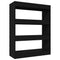 vidaXL Book Cabinet/Room Divider Black 80x30x103 cm Engineered wood