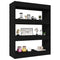 vidaXL Book Cabinet/Room Divider Black 80x30x103 cm Engineered wood