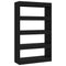 vidaXL Book Cabinet/Room Divider Black 80x30x135 cm Engineered Wood