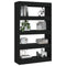 vidaXL Book Cabinet/Room Divider Black 80x30x135 cm Engineered Wood