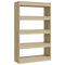 vidaXL Book Cabinet/Room Divider Sonoma Oak 80x30x135 cm Engineered Wood
