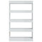 vidaXL Book Cabinet/Room Divider High Gloss White 80x30x135 cm Engineered Wood