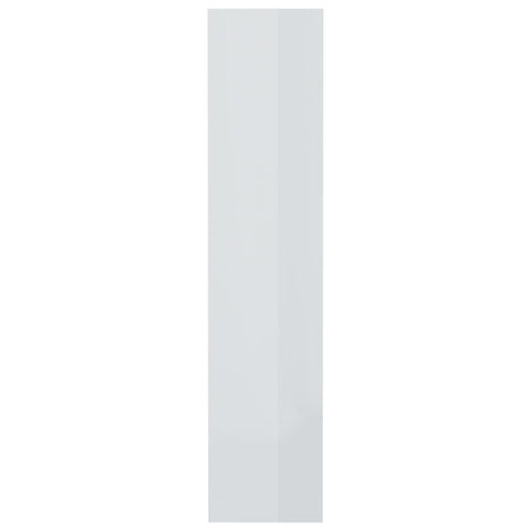 vidaXL Book Cabinet/Room Divider High Gloss White 80x30x135 cm Engineered Wood
