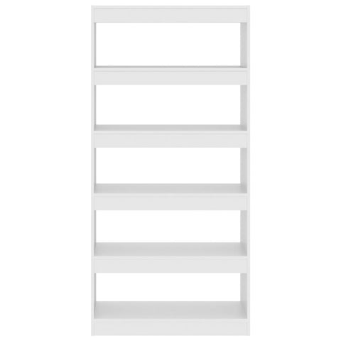 vidaXL Book Cabinet/Room Divider White 80x30x166 cm Engineered Wood