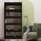 vidaXL Book Cabinet/Room Divider Black 80x30x166 cm Engineered Wood