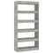 vidaXL Book Cabinet/Room Divider Concrete Grey 80x30x166 cm Engineered Wood