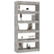 vidaXL Book Cabinet/Room Divider Concrete Grey 80x30x166 cm Engineered Wood