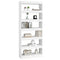 vidaXL Book Cabinet/Room Divider White 80x30x198 cm Engineered Wood